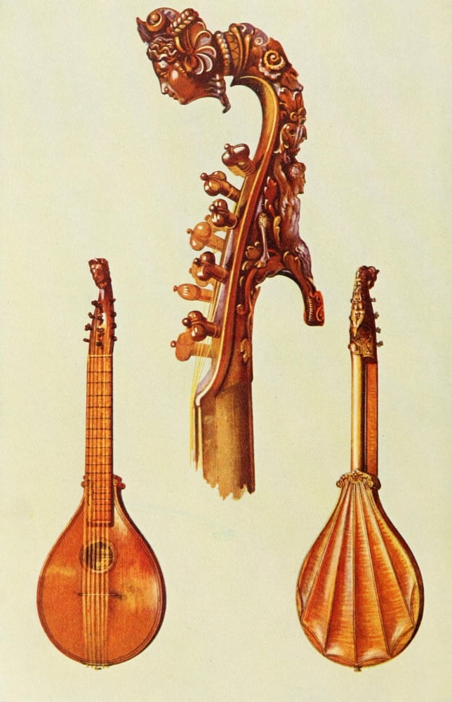 Musical Instruments 1921 Cetera by Stradivarius Canvas Art - William Gibb (18 x 24)