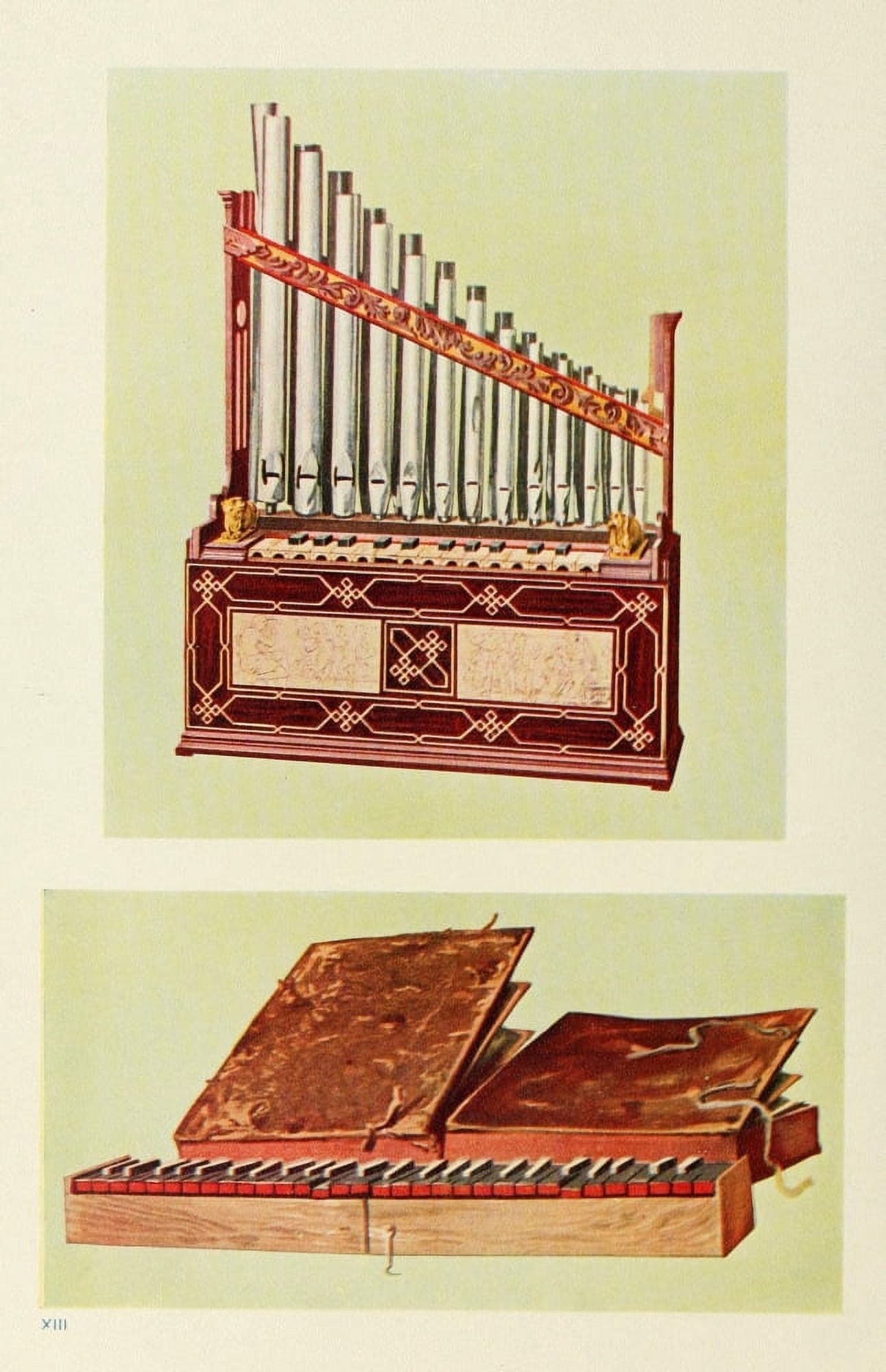 Musical Instruments 1921 Portable organ & Bible Regal Canvas Art - William Gibb (24 x 36)