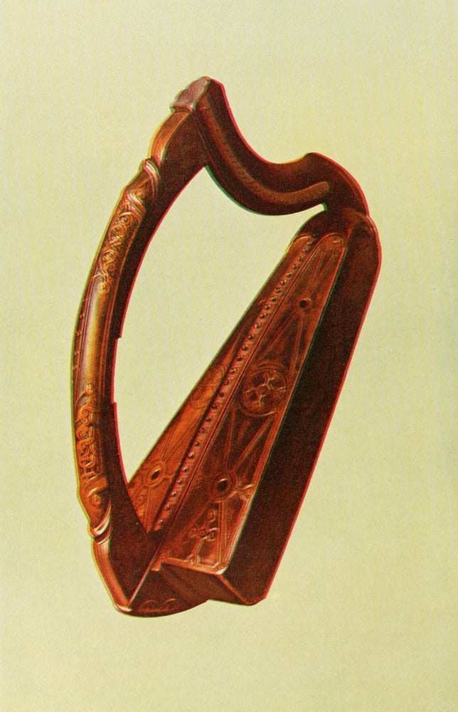 Musical Instruments 1921 Queen Marys Harp Canvas Art - William Gibb (18 x 24)