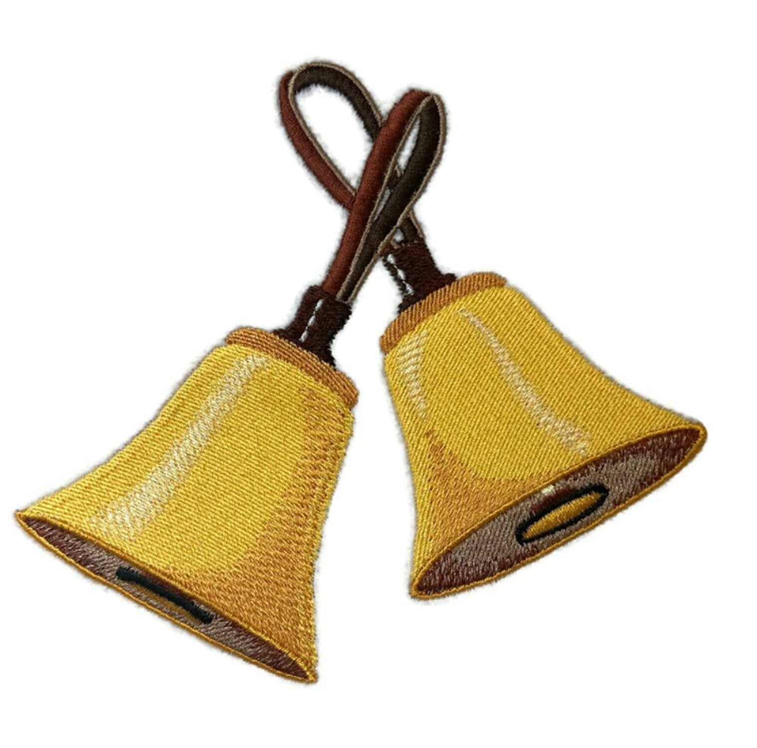 Musical Instruments [ Hand Bells ][Custom and Unique] Embroidered Iron on/Sew Patch (5.7" x 5.3") [Made in USA]