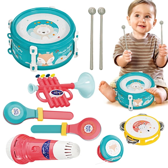 Musical Instruments Set Baby Toys for 12-24 Months, Musical Toy for Toddlers 1-3, Learning Toys for 1 2 3 Year Old Boys Girls, Birthday Gifts Toys for 1 Year Old