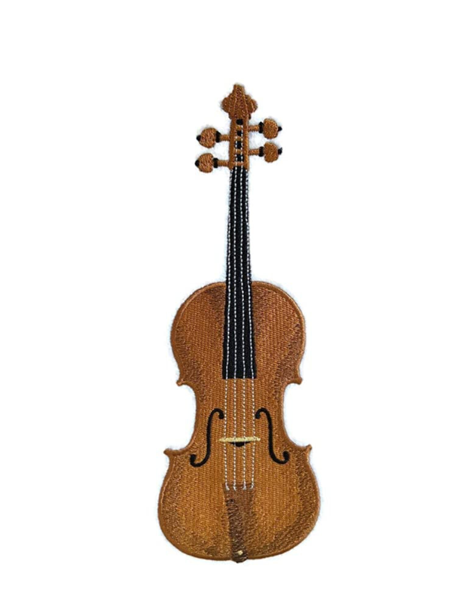 Musical Instruments [ Violin ][Custom and Unique] Embroidered Iron on/Sew Patch (4.12" x 8.6") [Made in USA]