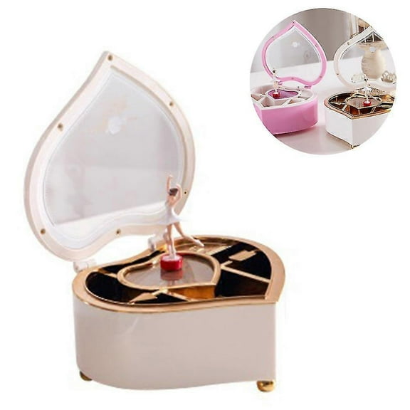 Musical Jewelry Box For Girls With Ballerina Theme Shaped Rotating-MXBC