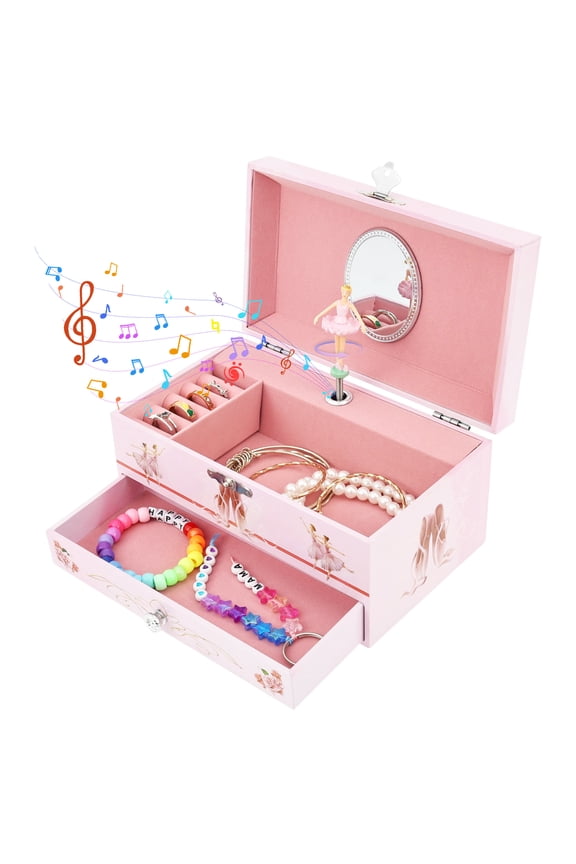 Girls Musical Jewelry Boxes with Spinning Dancers