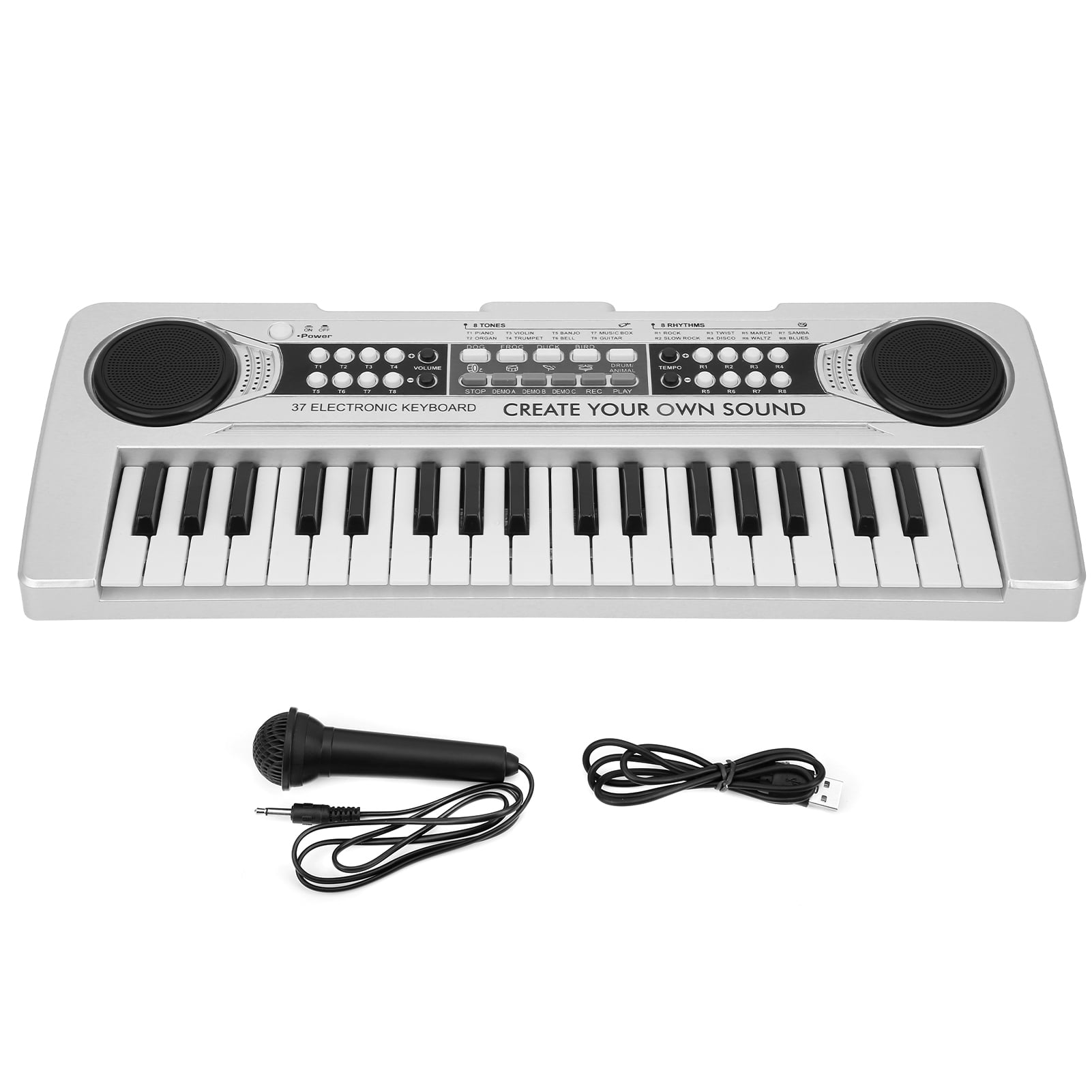 Musical Keyboard, Digital 37 Key Electric Keyboard Musical Instrument Rockjam Keyboard For