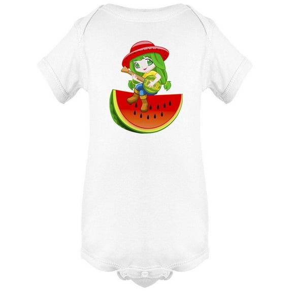 Musical Kid On Watermelon Bodysuit Infant -Image by Shutterstock, Newborn
