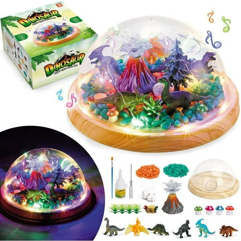 Crafts Kit for Kids Ages 6-8, Night Light for Kids, Dinosaur Toys for 4 5 6  7 8-10-12 Years Old Boys, Night Light Art Craft Christmas Birthday Gifts