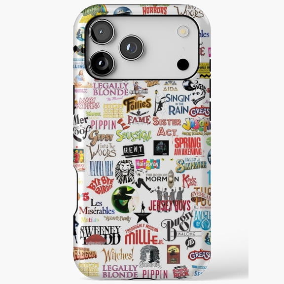 Musical Logos Classic Rock Band Emblem Collage Graphic Case for iPhone 11 12 13 14 15 16 17 Pro Max
