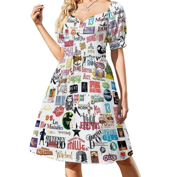 Musical Logos Sleeveless Dress women's summer dress 2024 dresses for womens 2024