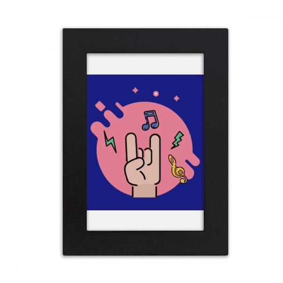 Musical Mano Cornuto Desktop Photo Frame Picture Display Art Painting Exhibit