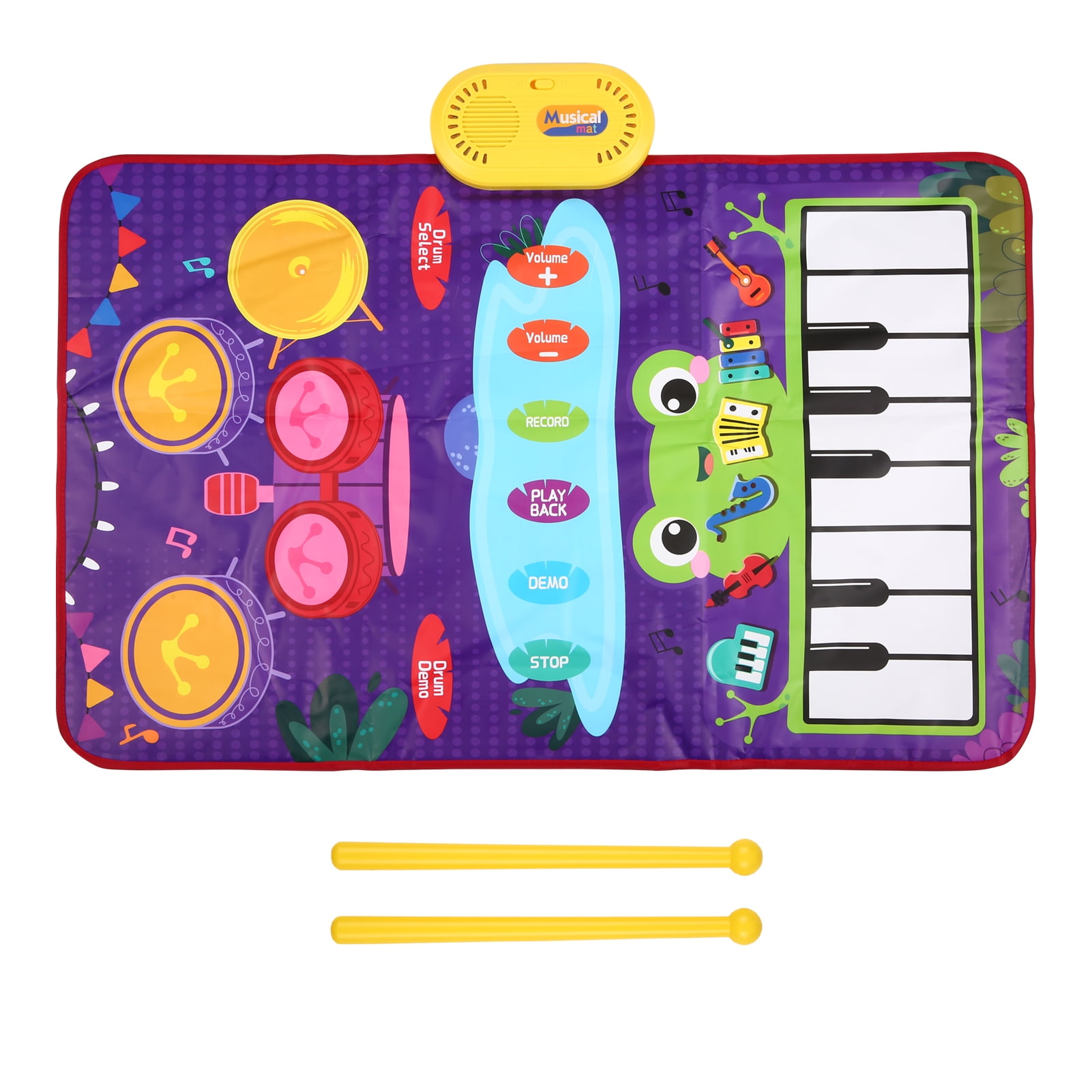 Musical Mat,Mat With 2 Mat Adjustable Musical Mat Piano Musical Play ...