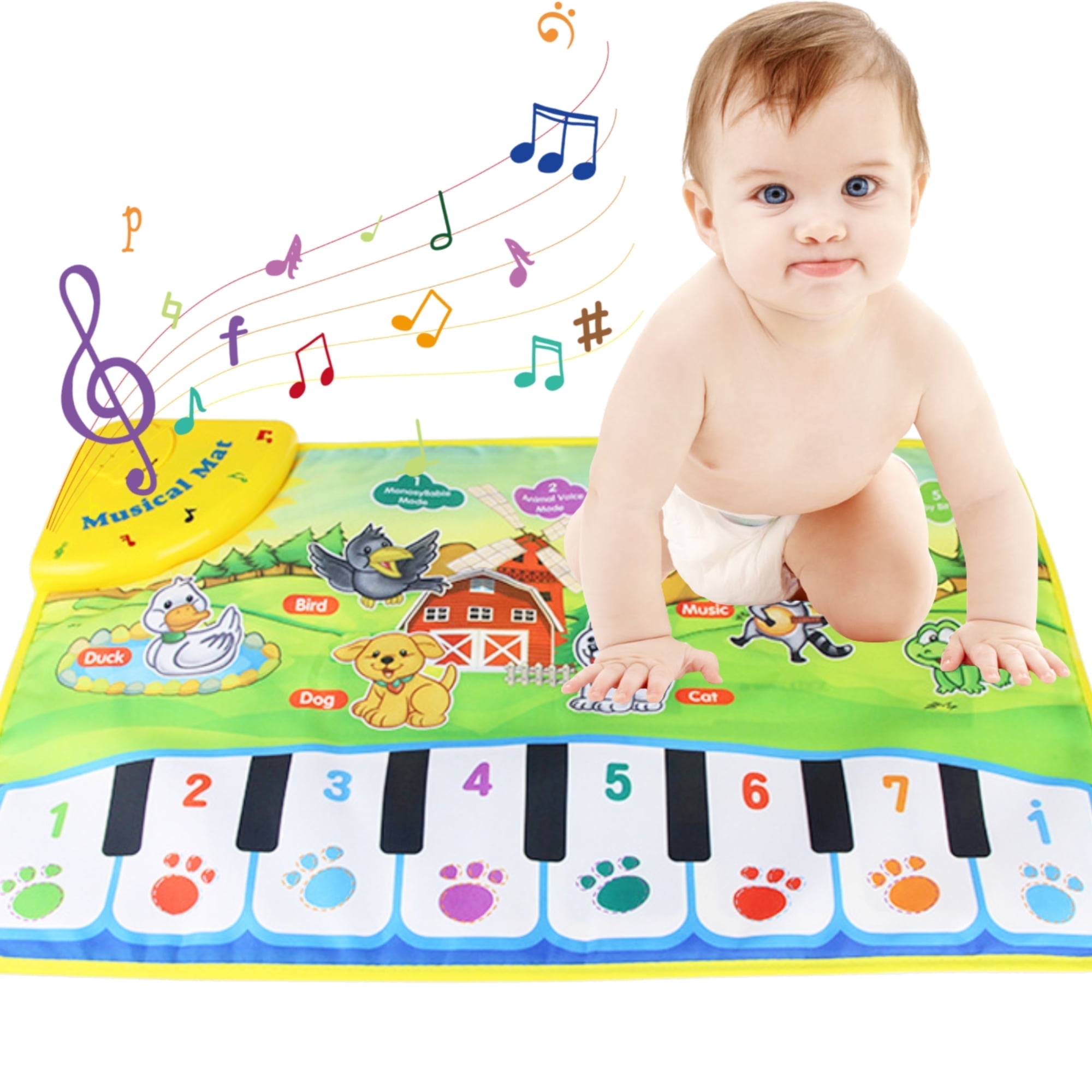 Musical Mat for Years Toddlers Piano Play Mat Musical Toys