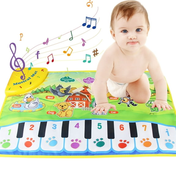 Musical Mat for 1 2 Years Toddlers Piano Play Mat Musical Toys Baby Floor Music Playmat