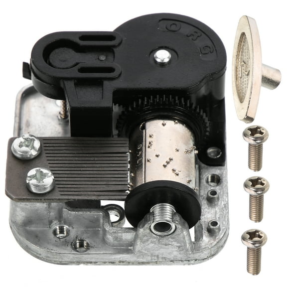 Mechanical Music Box Replacement Mechanism with Musical Movement for Crafting and Music Box Projects