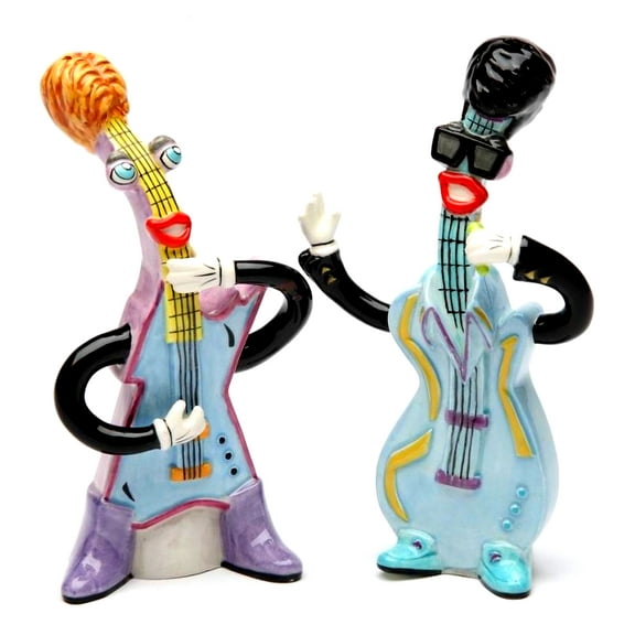 Musical Muse By Ed Sussman Rock & Roll Greatest Electric Guitar & Electric Guitar Salt & Pepper Shaker