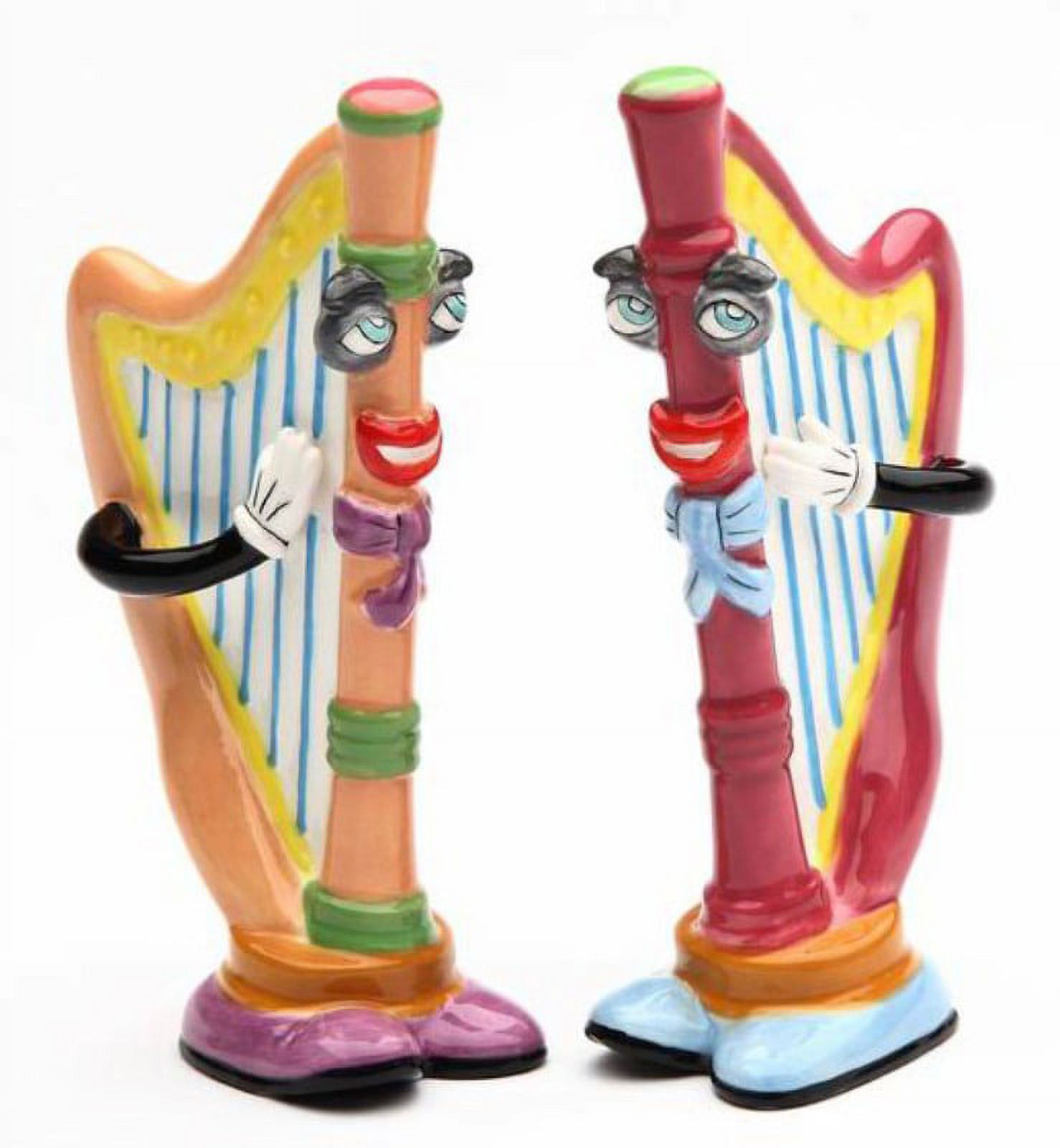Musical Muse Harp String Instrument Salt and Pepper Shakers
