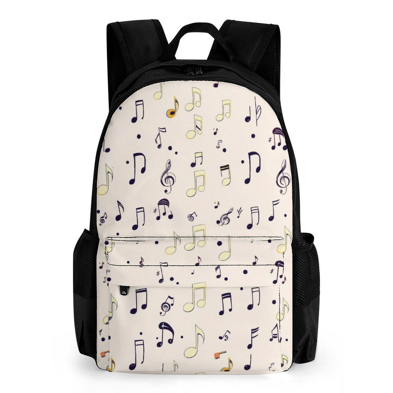 Musical Note Background Backpack Camping Backpacks Women Men Bags ...