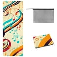 thumbnail image 1 of Musical Note Hot Yoga Towel with Storage Bag, 72.8"x26.8", Suitable for Yoga, Pilates, Fitness, Gym Towel, Yoga Towel, and More, 1 of 6
