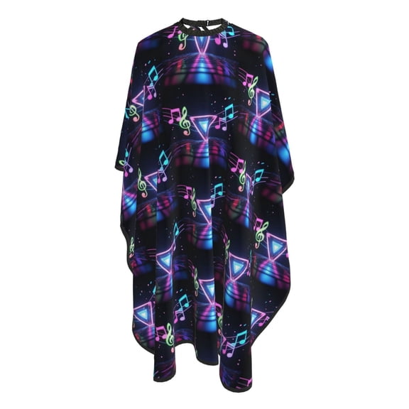 Musical Note Pattern Barber Cape Adjustable Hair Cutting Salon Cape for Unisex, Perfect for Men Women 66 55