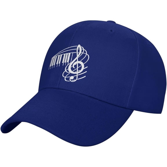 Musical Note Piano Adjustable Rear Buckle Cap Baseball Cap Sandwich Cap Truck Driver Cap Peaked Cap
