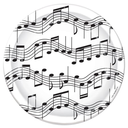 Musical Note Plates (8/Pkg)
