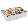 thumbnail image 1 of Musical Note Portable PU Leather Jewelry Stand with Removable Compartment, Display Case, Earring Holder, and Organizer Box, 1 of 6