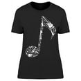 thumbnail image 1 of Musical Note Shaped Instruments T-Shirt Women -Image by Shutterstock, Female Large, 1 of 2