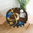 thumbnail image 1 of Musical Note Tablecloth Round 60 Inch Table Cloth Cover Mat Holiday Party Decoration for Dining Room Home Kitchen Picnic, 1 of 6
