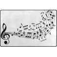 thumbnail image 1 of Musical Notes Area Rugs Colorful Large Non-Slip Floor Matative Carpets Doormat for Kitchen Living Dining Dorm Playing Room Bedroom 31 x 20inch Home Decor, 1 of 7