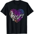 thumbnail image 1 of Musical Notes Heart Treble Clef Music T-Shirt men and women can wear,black,white,creative gift, 1 of 4