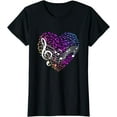 thumbnail image 1 of Musical Notes Heart Treble Clef Music T-Shirt, 1 of 3
