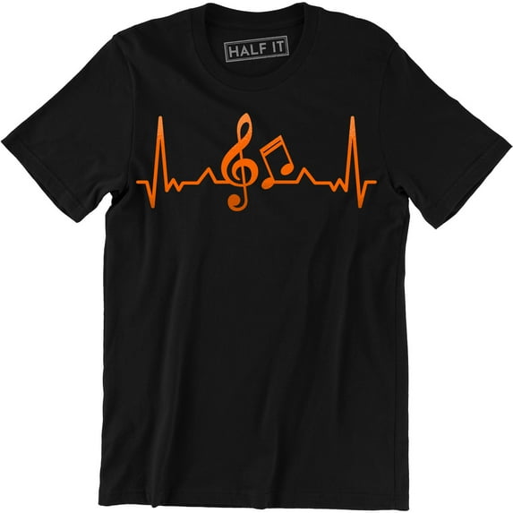 Musical Notes Heartbeat Love Music Singer Dancer Musician Gift T-Shirt