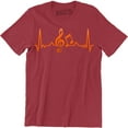 thumbnail image 1 of Musical Notes Heartbeat Love Music Singer Dancer Musician Gift T-Shirt, 1 of 4