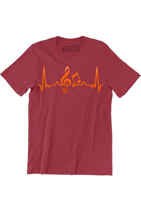 Musical Notes Heartbeat Love Music Singer Dancer Musician Gift T-Shirt