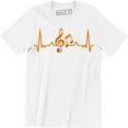 thumbnail image 1 of Musical Notes Heartbeat Love Music Singer Dancer Musician Gift T-Shirt, 1 of 4