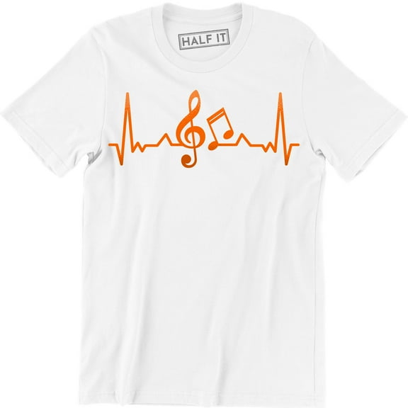 Musical Notes Heartbeat Love Music Singer Dancer Musician Gift T-Shirt
