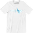 thumbnail image 1 of Musical Notes Heartbeat Love Music Singer Dancer Musician Gift Tee Shirt, 1 of 4