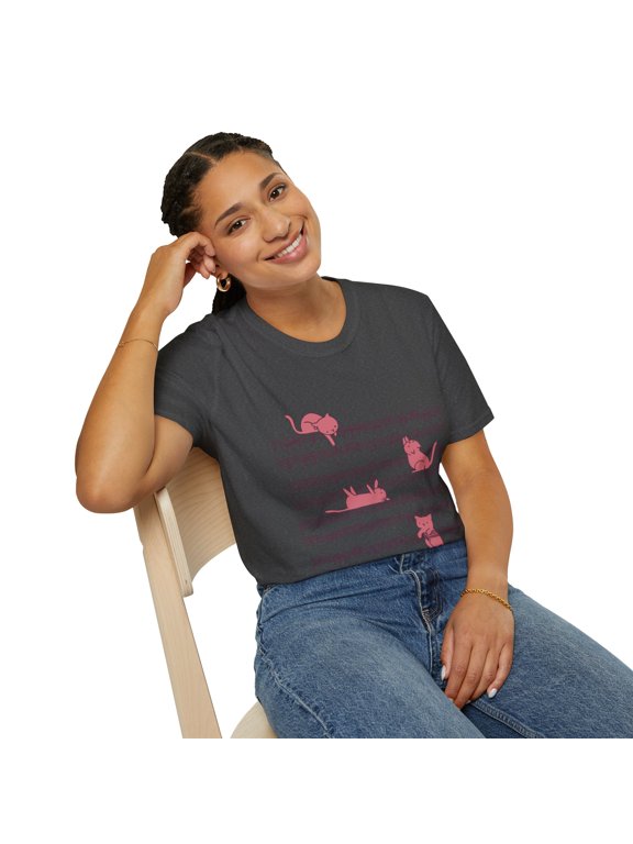 Musical Notes Kitty Musician Art Men Women Kids TShirt