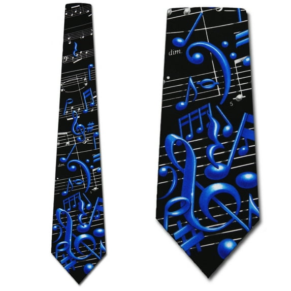 Musical Notes Necktie Mens Tie