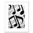 thumbnail image 1 of Musical Notes Sheet Music Framed Wall Art Print, 1 of 5