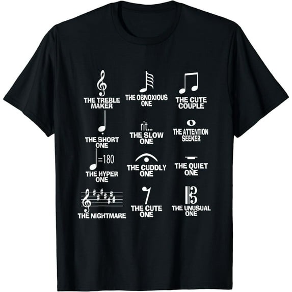 Musical Notes Symbol Definition Humor Funny Christmas Gift Short Sleeve T-Shirt