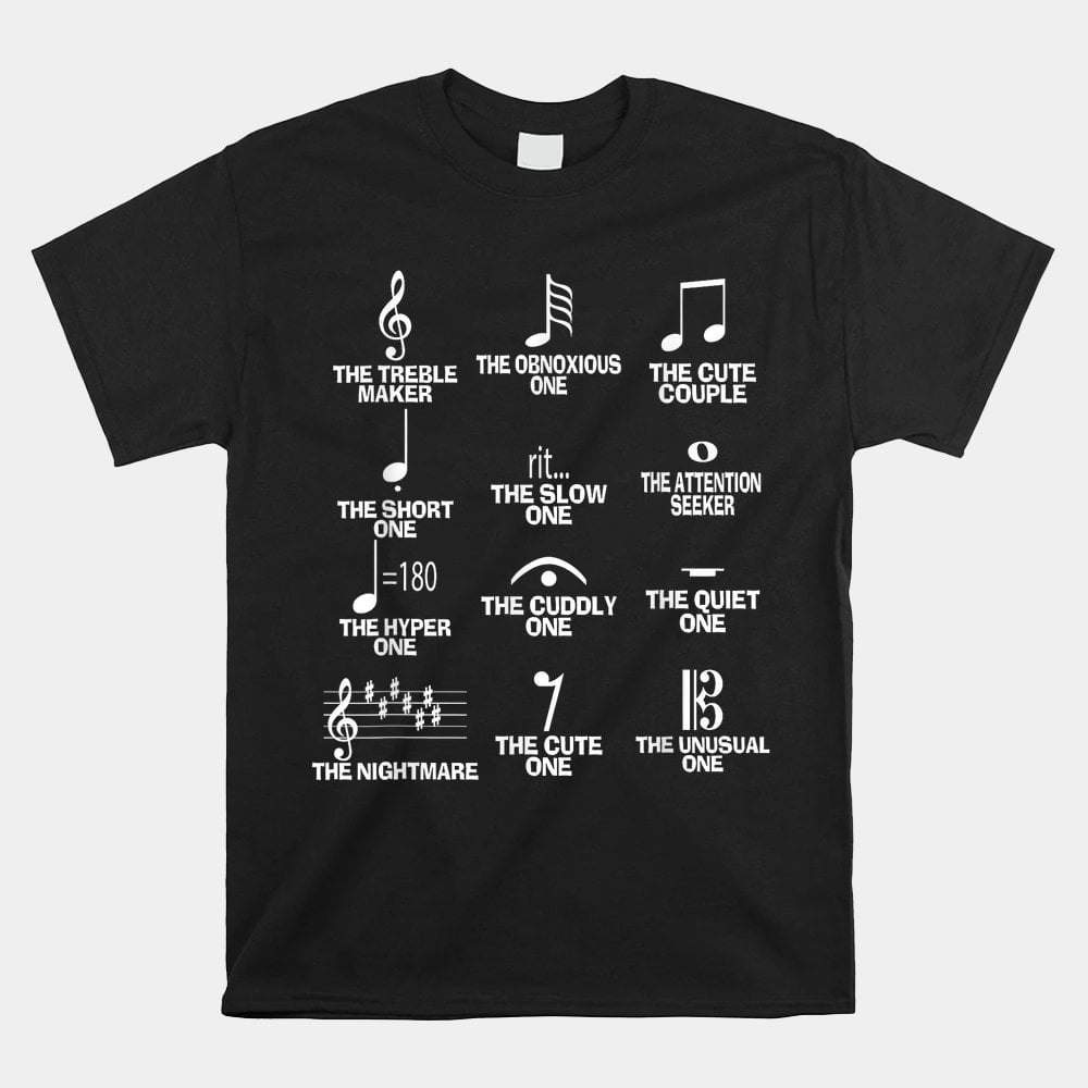 Musical Notes Symbol Definition Humor Funny Christmas Shirt