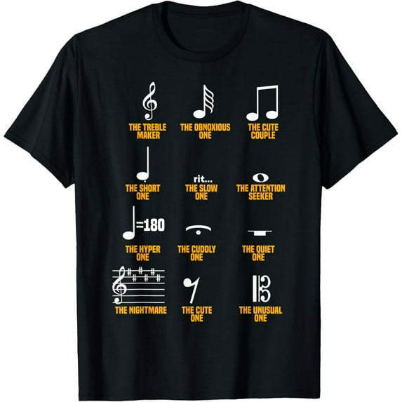 Musical Notes Symbol Definition - Humor Musician T-Shirt