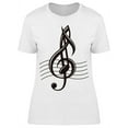 thumbnail image 1 of Musical Notes. T-Shirt Women -Image by Shutterstock, Female 3X-Large, 1 of 2
