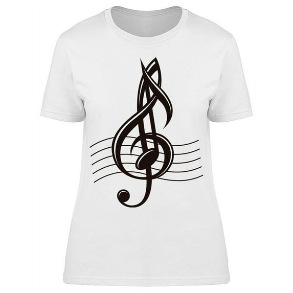 Musical Notes. T-Shirt Women -Image by Shutterstock, Female x-Large
