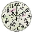 thumbnail image 1 of Musical Notes with Rainbow Silent Wall Clock 10" Non-Ticking Battery Clock, 1 of 7