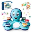 thumbnail image 1 of Musical Octopus Toy for Toddlers, Interactive Learning Instrument with 32 Music Modes, Lights & Sounds, 18+ Months, 1 of 9