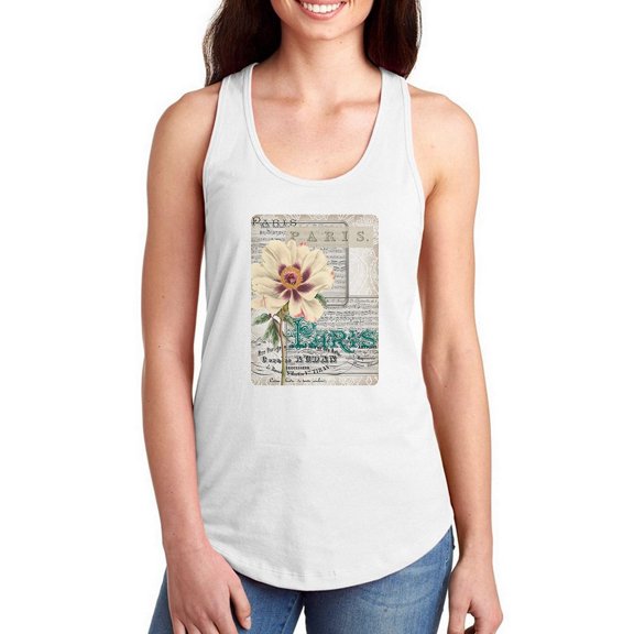 Musical Paris Ii Racerback Tank Women -Jennifer Goldberger Designs, Female Small