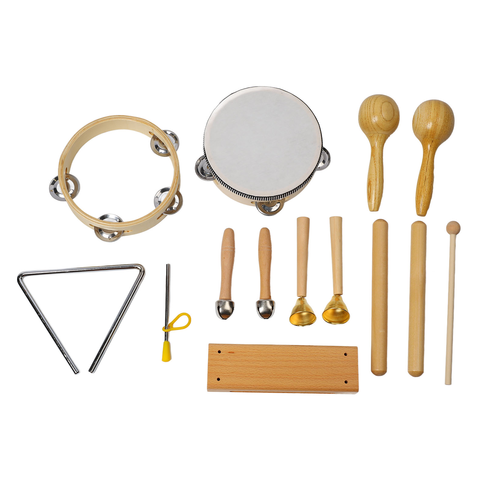 Musical Percussion Instrument Set, Professional Solid Wood And Iron