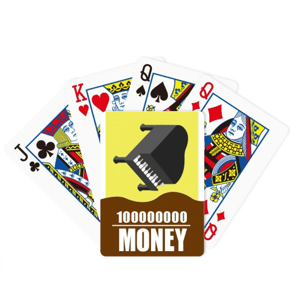 Musical Piano Pluck Poker Playing Card Funny Hand Game